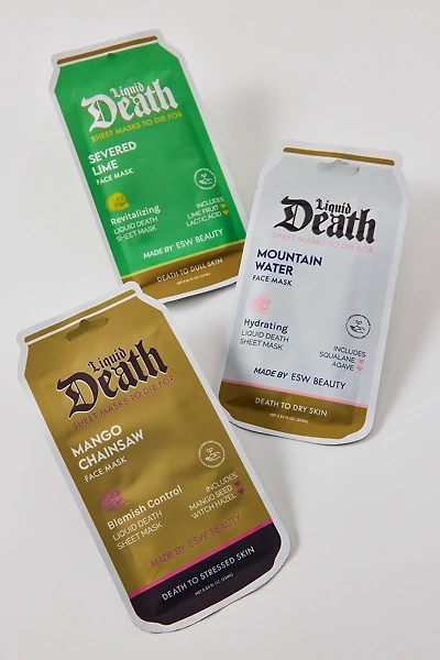 ESW Beauty X Liquid Death Facial Sheet Mask