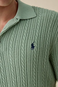Polo Ralph Lauren Featherweight Cable Knit 3-Button Placket Sweater
