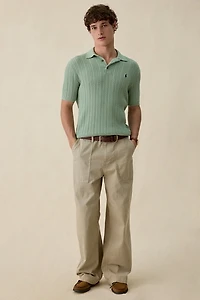 Polo Ralph Lauren Featherweight Cable Knit 3-Button Placket Sweater