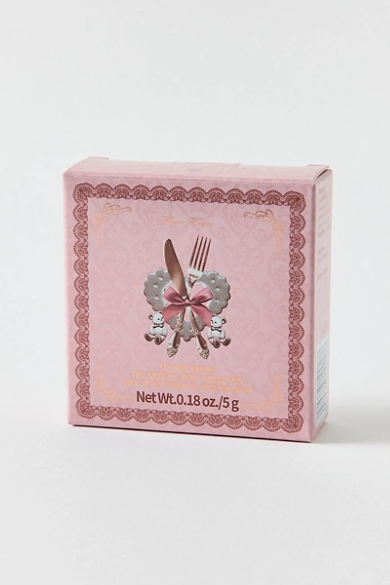 Flower Knows The Sweetie Bear Series Silk Satin Blush