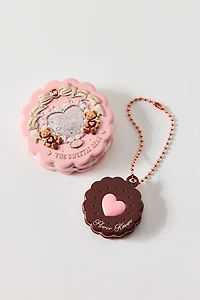 Flower Knows The Sweetie Bear Series Satin & Matte Blush Bag Charm Set