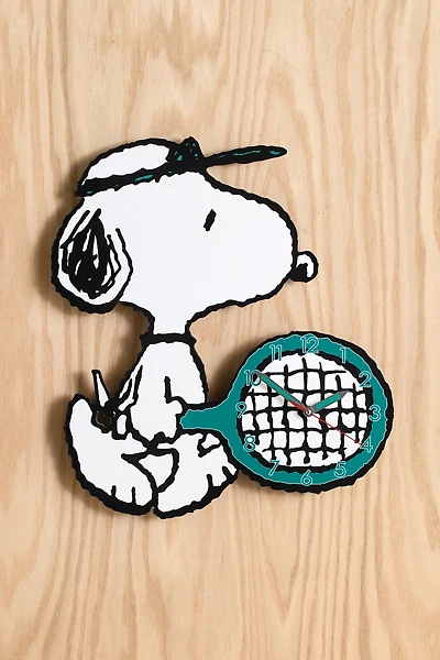 Peanuts Snoopy Tennis Acrylic Wall Clock