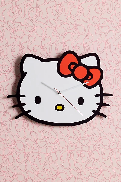 Sanrio Hello Kitty Head Shape Acrylic Wall Clock
