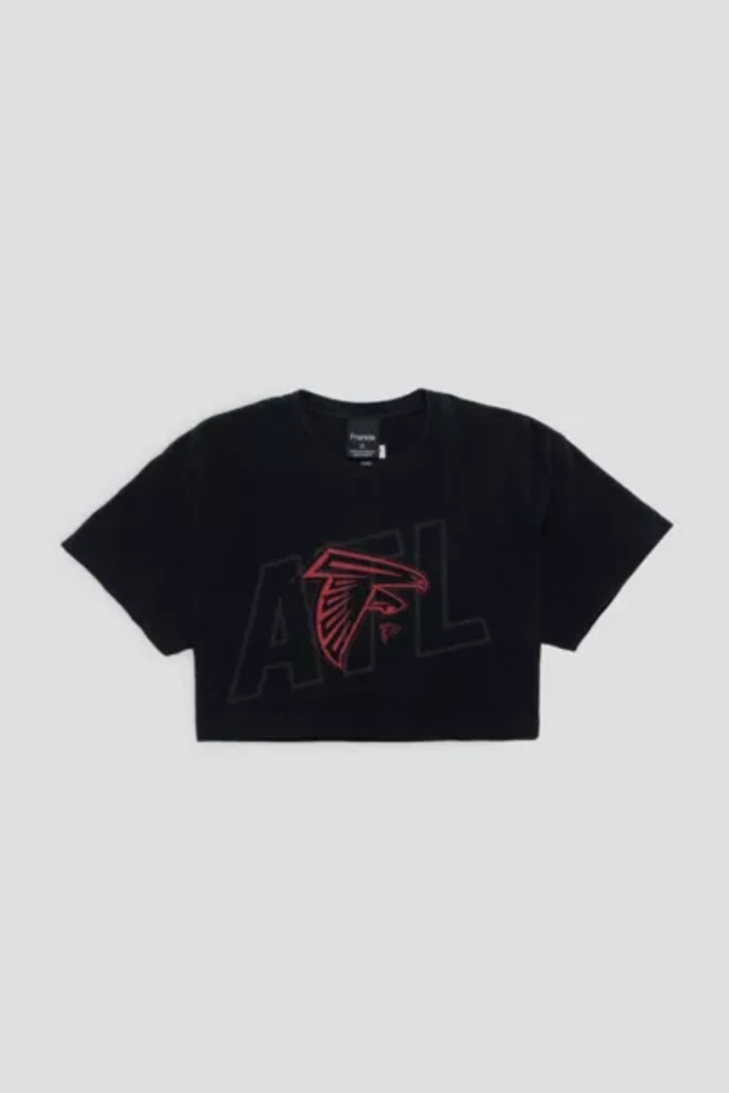 Frankie Collective Rework Atlanta Falcons Crop Tee