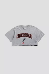 Frankie Collective Rework Cincinnati Bearcats NCAA Crop Tee