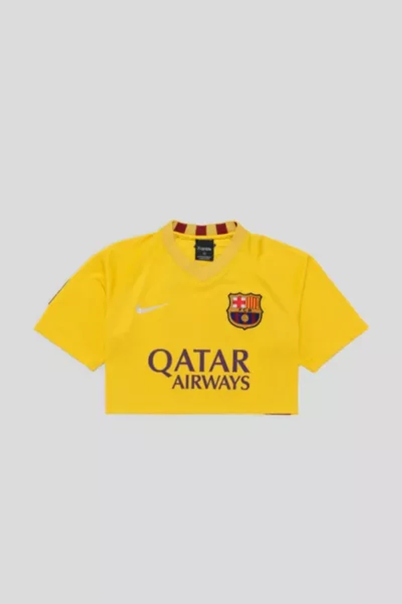 Frankie Collective Rework FC Barcelona Crop Jersey