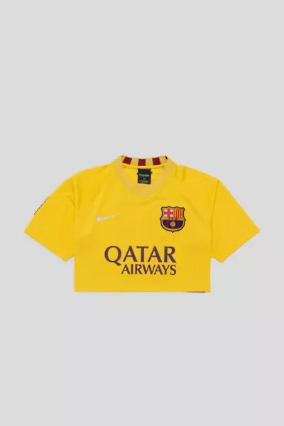 Frankie Collective Rework FC Barcelona Crop Jersey