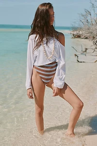 Rhythm Vista Stripe Tie-Back One-Piece Swimsuit