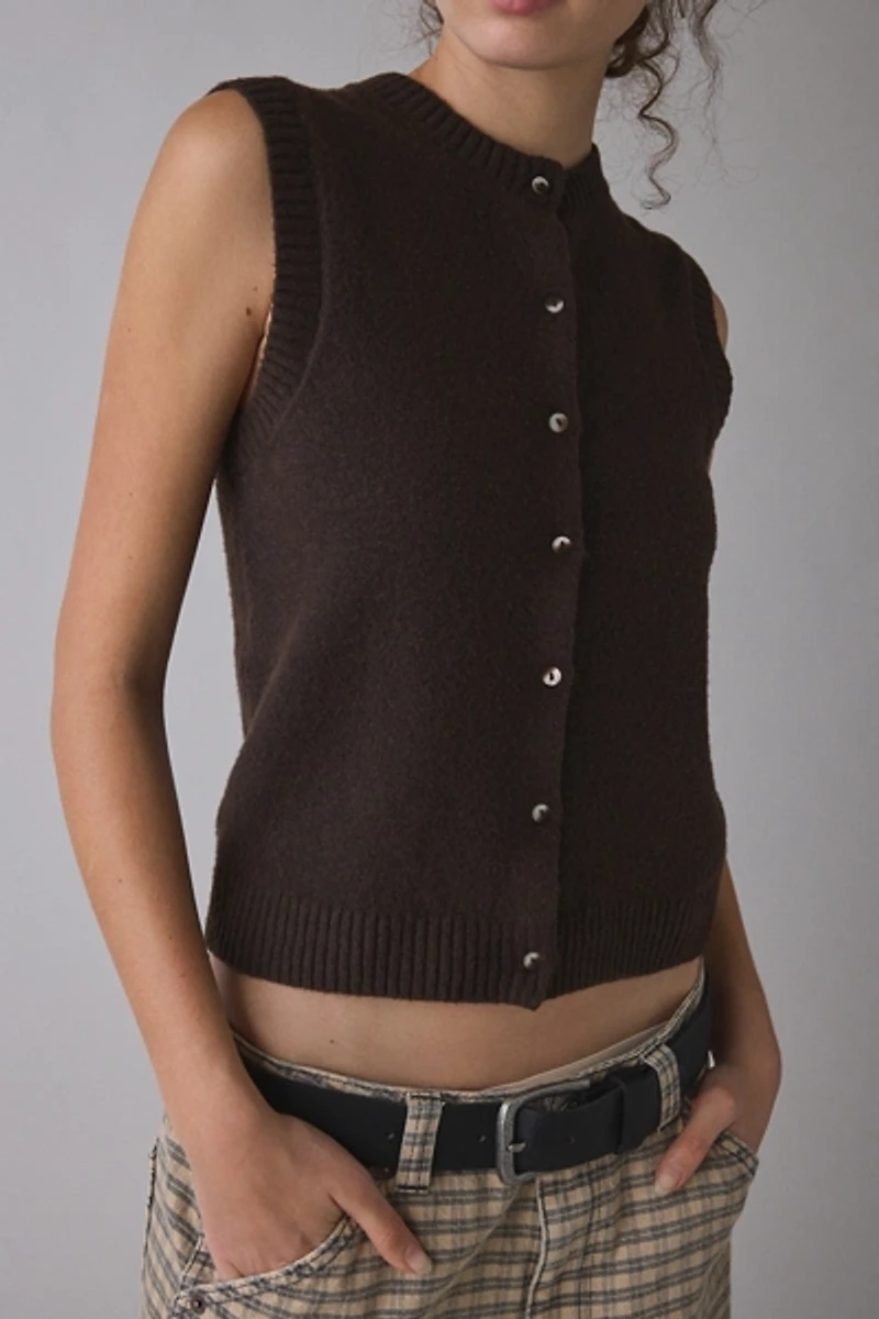 Kimchi Blue Rachel Vest Sleeveless Cardigan