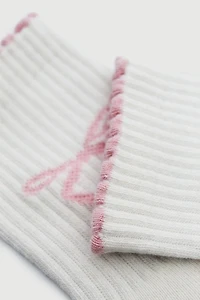 Fraise Coquette Grip Sock
