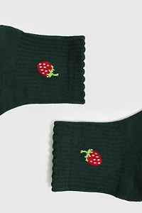 Fraise Garden Party Grip Sock