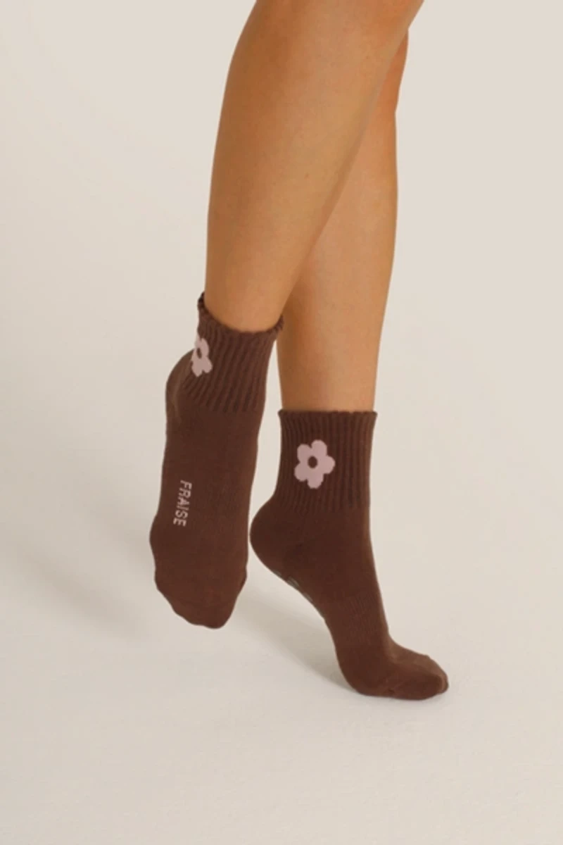 Fraise Petal Grip Sock