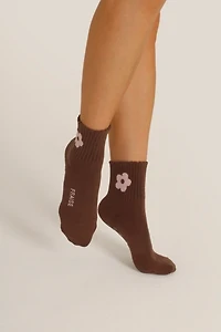 Fraise Petal Grip Sock