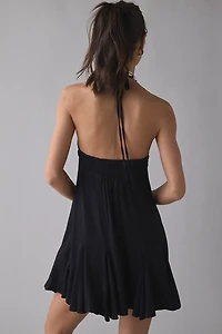 Kimchi Blue Short Story High Neck Halter Mini Dress