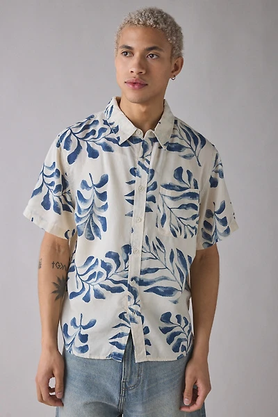 BDG Patterned Baggy Short Sleeve Shirt