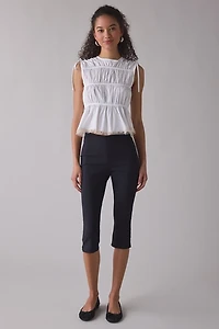 Zemeta Ball Lace White Sleeveless Top