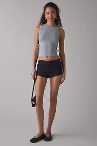 Zemeta Whisper Grey Grommet Detail Tank Top