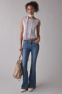 Zemeta Latte Stripe Scarf Detail Top