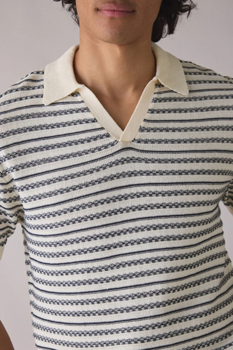 UO Skylar Stripe Short Sleeve Sweater