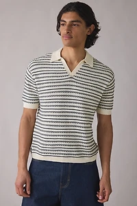 UO Skylar Stripe Short Sleeve Sweater