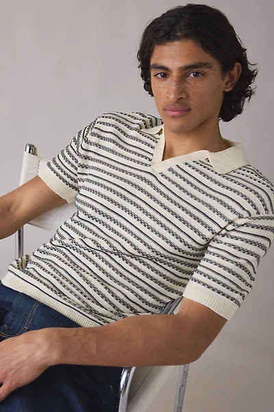 UO Skylar Stripe Short Sleeve Sweater