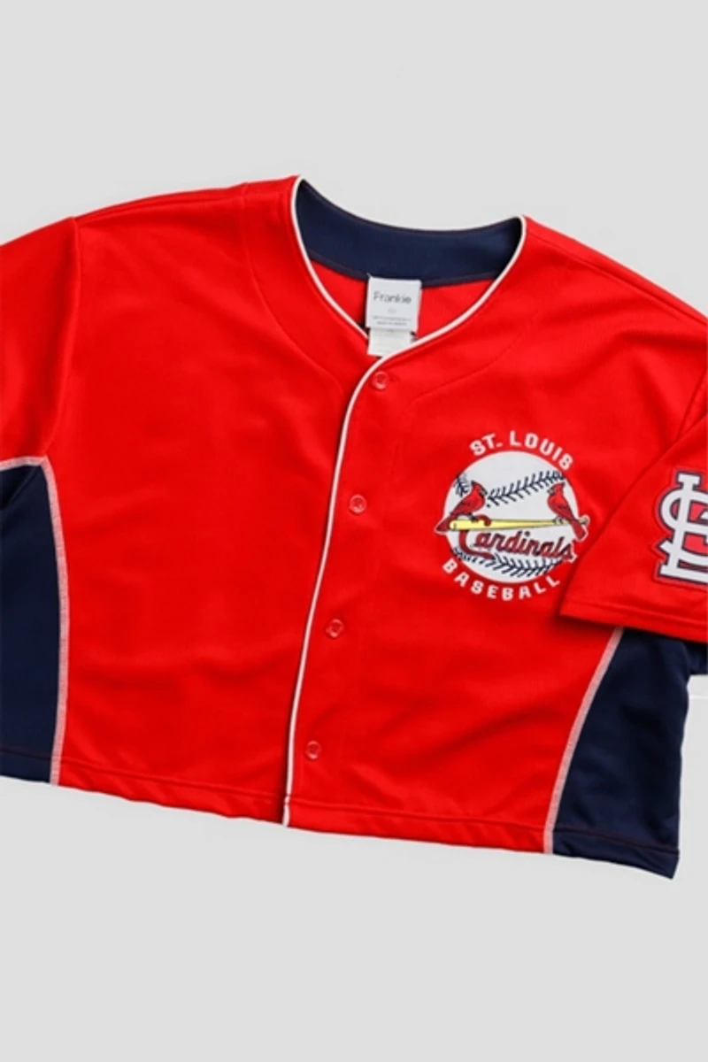 Frankie Collective Rework Crop St. Louis Cardinals MLB Baseball Crop Jersey