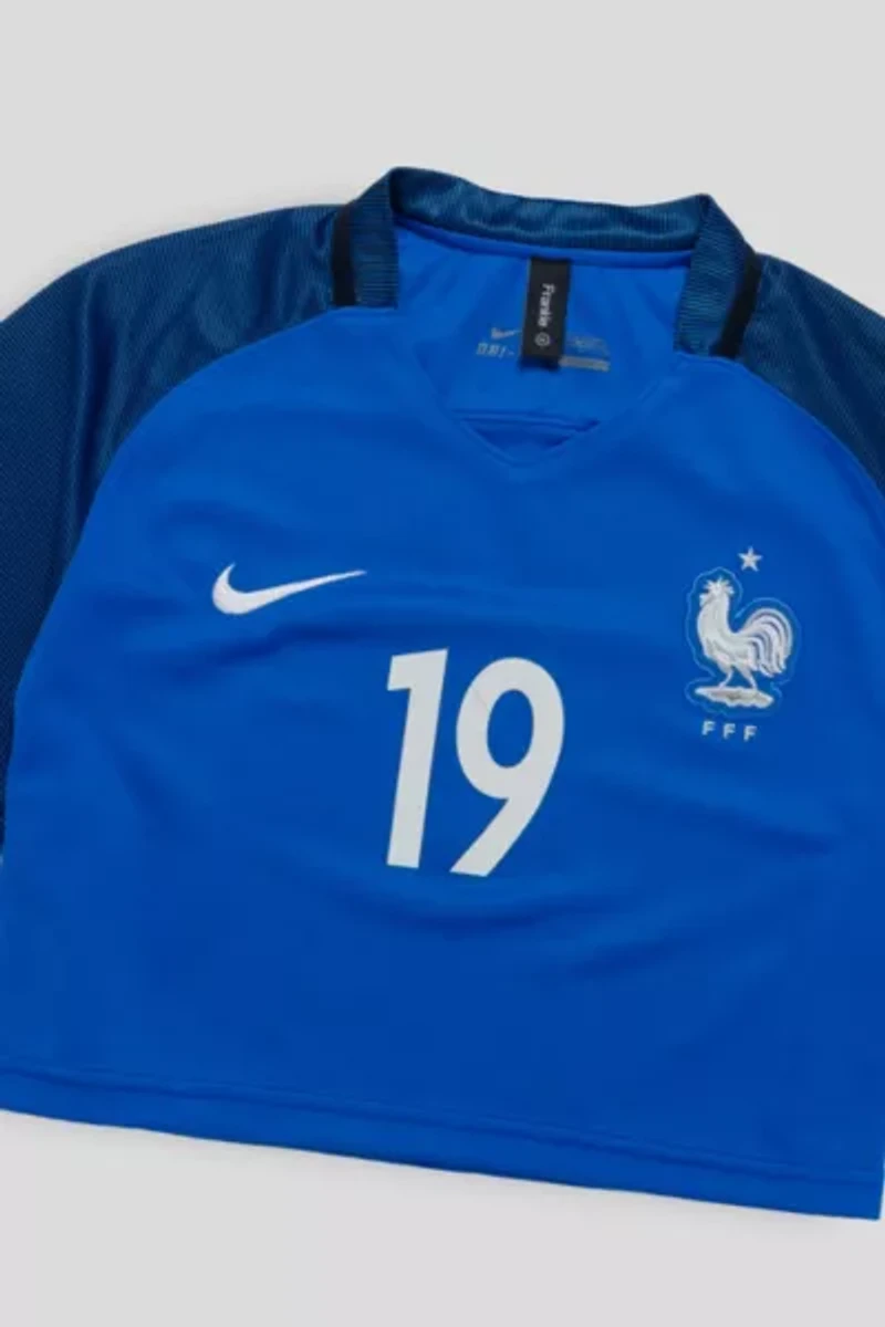 Frankie Collective Rework France Team Soccer Crop Jersey