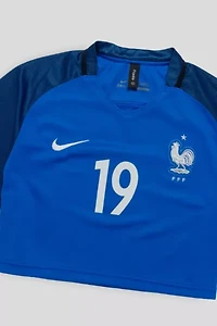 Frankie Collective Rework France Team Soccer Crop Jersey