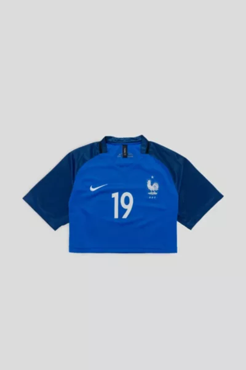 Frankie Collective Rework France Team Soccer Crop Jersey