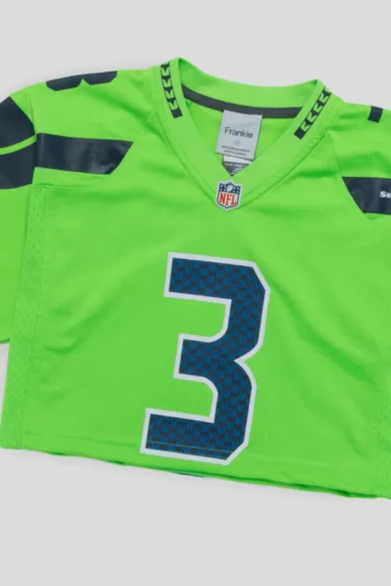Frankie Collective Rework Seattle Seahawks Crop Football Jersey