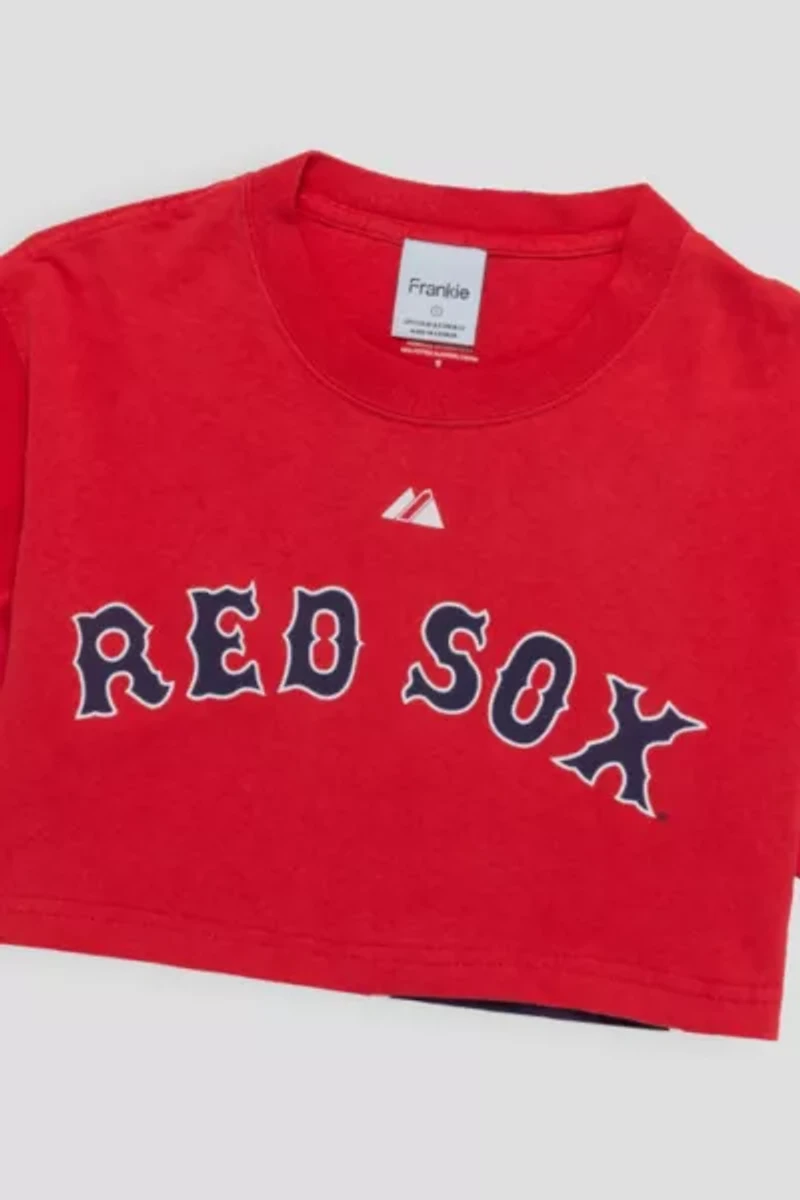 Frankie Collective Rework Red Sox Crop Tee