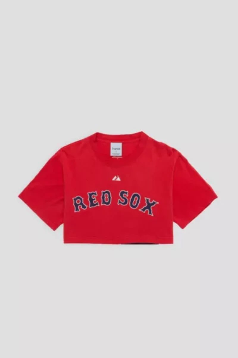 Frankie Collective Rework Red Sox Crop Tee