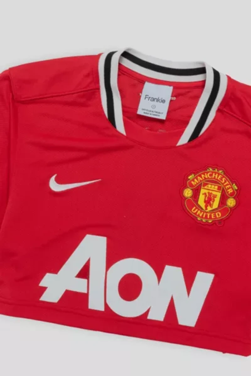 Frankie Collective Rework Manchester United FC Crop Jersey