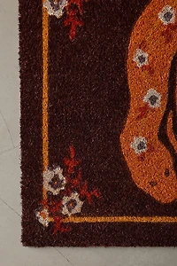 Flowering Snake Printed Coir Doormat