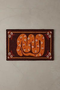 Flowering Snake Printed Coir Doormat