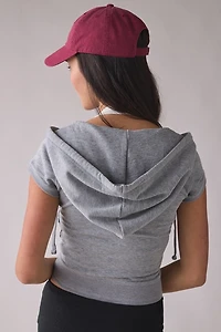 Out From Under Spring Breakers Short Sleeve Cropped Hoodie Sweatshirt