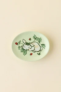 Strawberry Bunny Ceramic Soap Dish