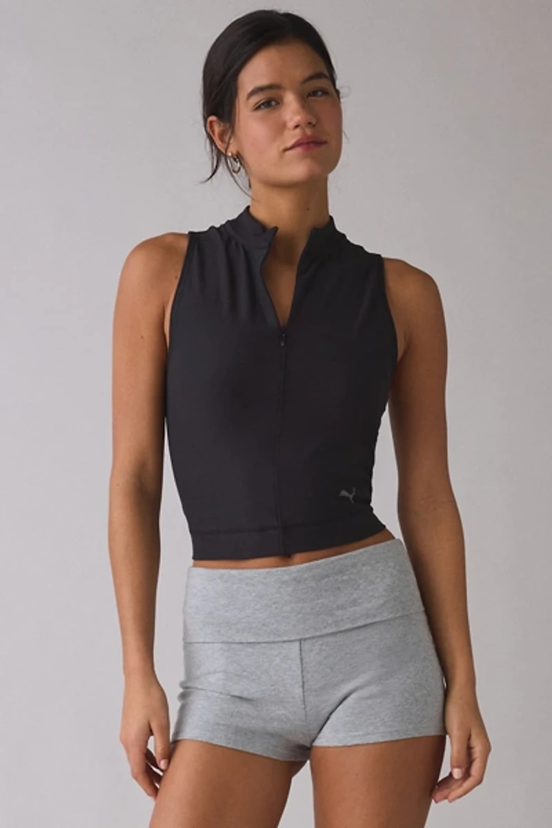 Puma Cloudspun Ultra Soft Quarter Zip Training Tank Top