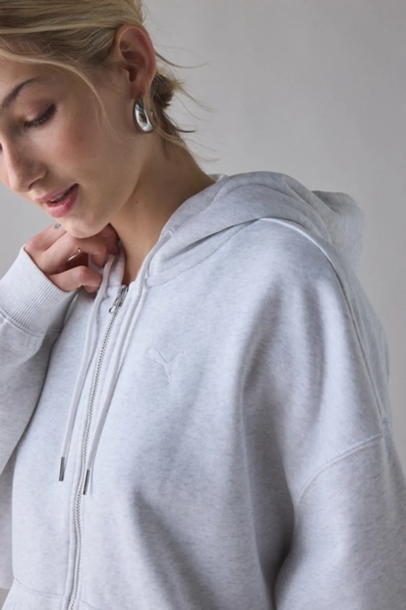 Puma Essentials Boxy Full-Zip Hoodie Sweatshirt