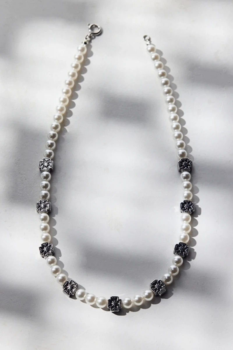 Simone Charm & Pearl Necklace