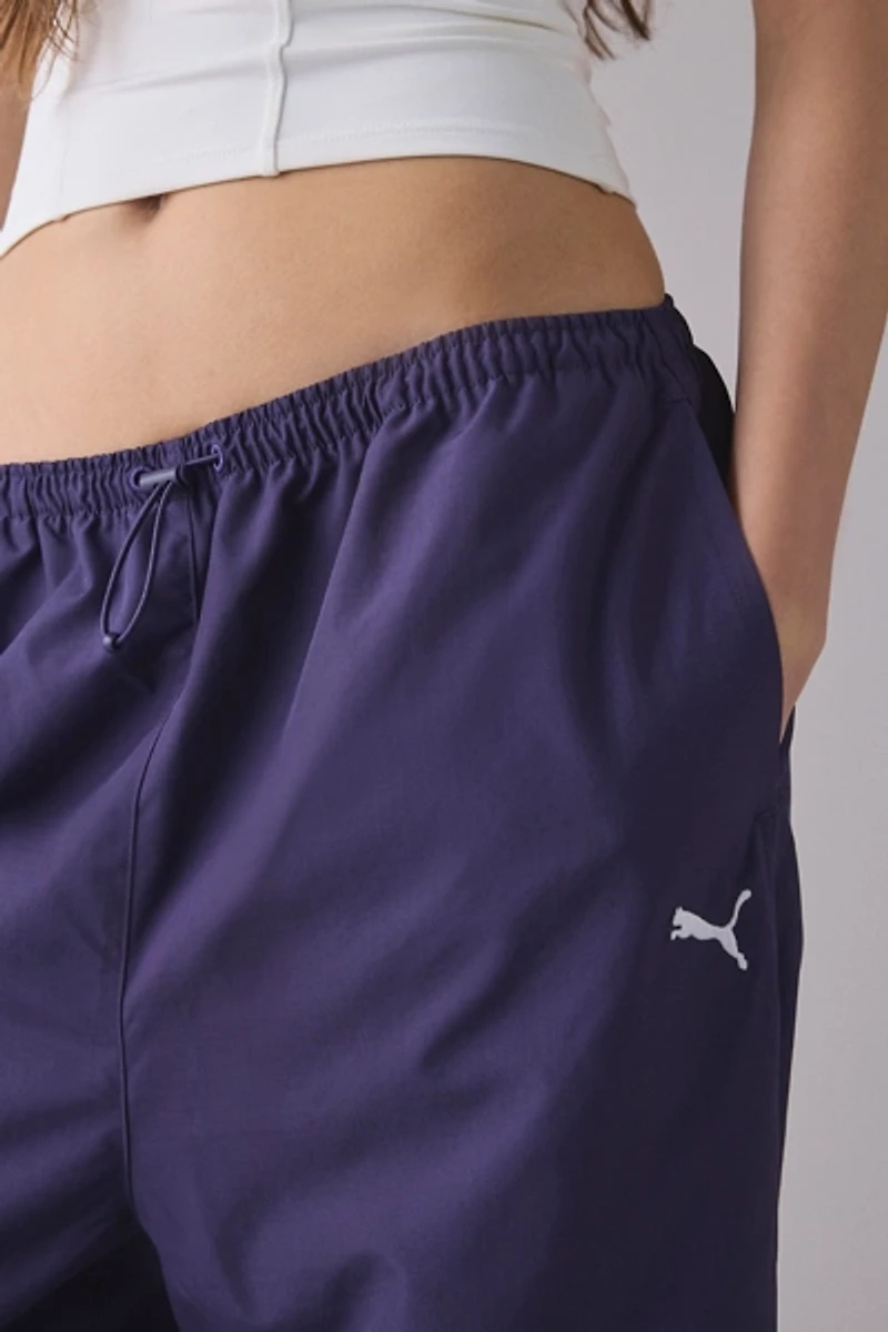 Puma Wardrobe Essentials Deep Plum Woven Balloon Pants
