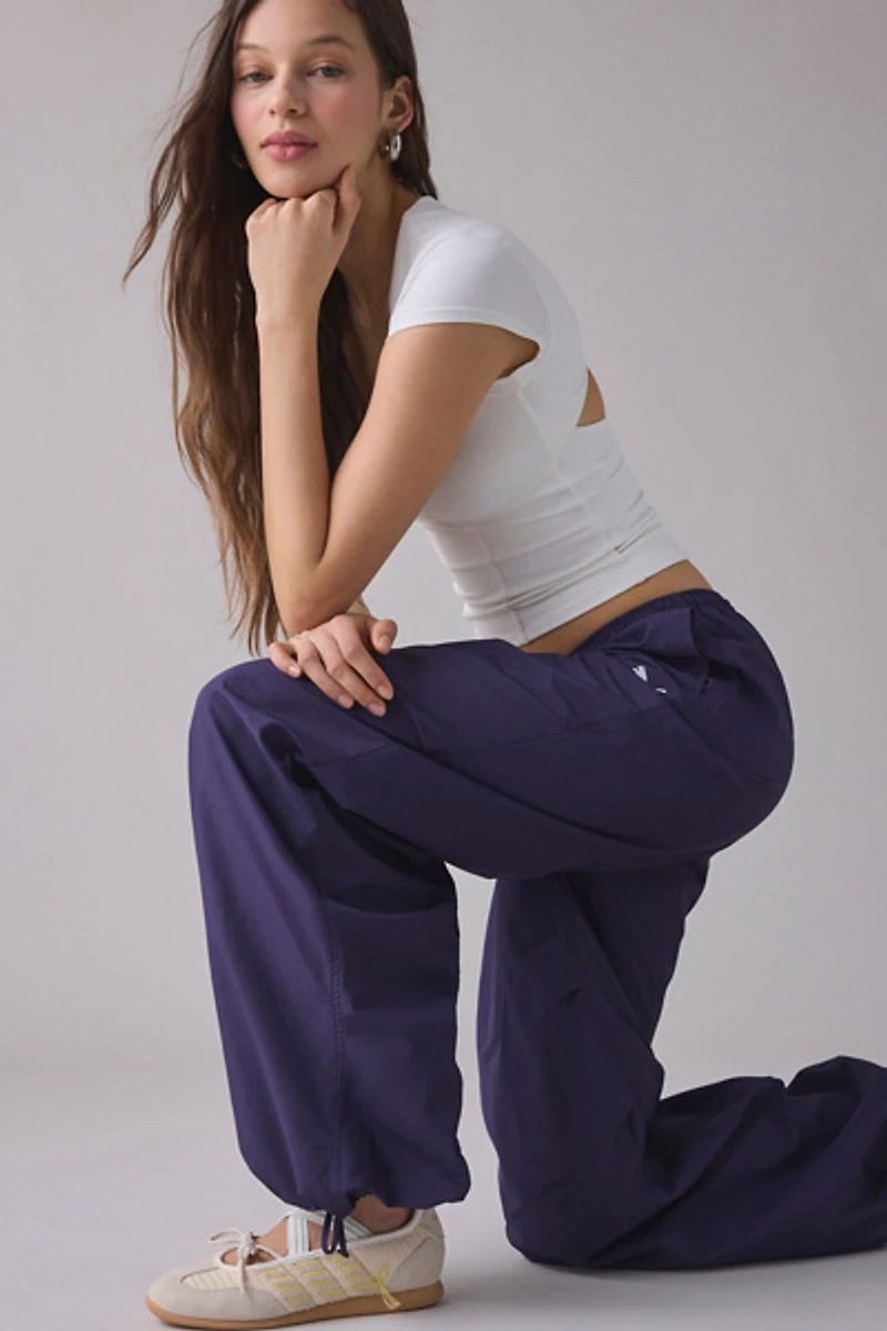 Puma Wardrobe Essentials Deep Plum Woven Balloon Pants
