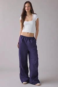 Puma Wardrobe Essentials Deep Plum Woven Balloon Pants