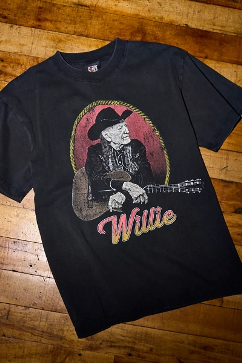 Willie Nelson Vintage Graphic Heavyweight Cotton Tee