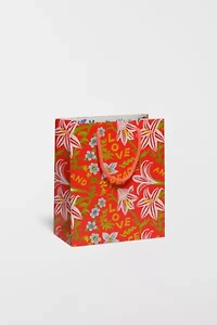 Red Cap Peace and Love Amaryllis Gift Bag