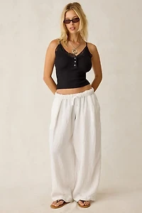 BDG Soft Crush Strappy Lace Trim Cami