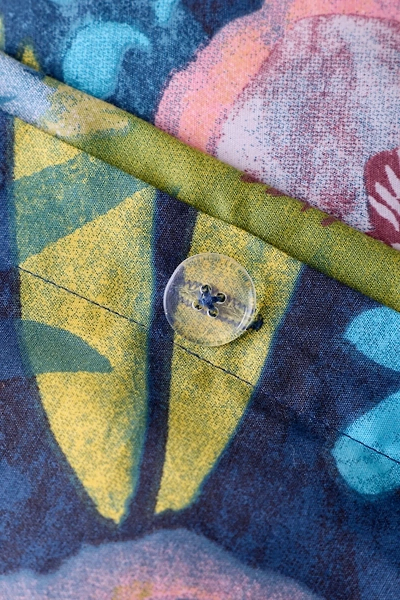 Twilight Flora Brushed Cotton Duvet Cover Set