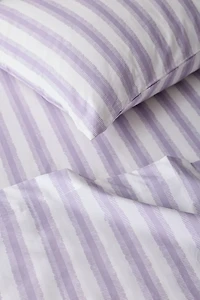 Feathered Stripe Brushed Cotton Sheet Set