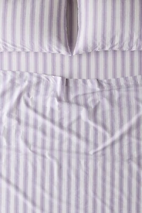 Feathered Stripe Brushed Cotton Sheet Set