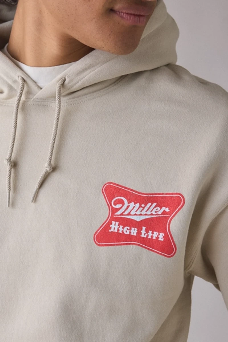 Miller High Life Vintage Graphic Hoodie Sweatshirt